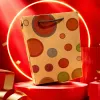 Thickened kraft paper bags, paper packaging containers, hand-held eco-friendly shopping bags Specification image